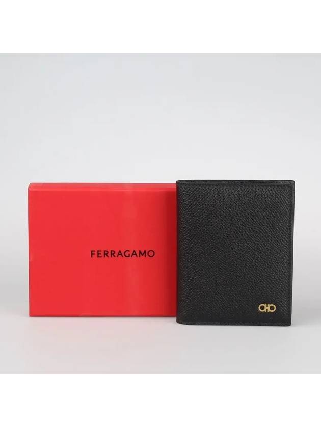 Gancini Credit Card Wallet Black - SALVATORE FERRAGAMO - BALAAN 6