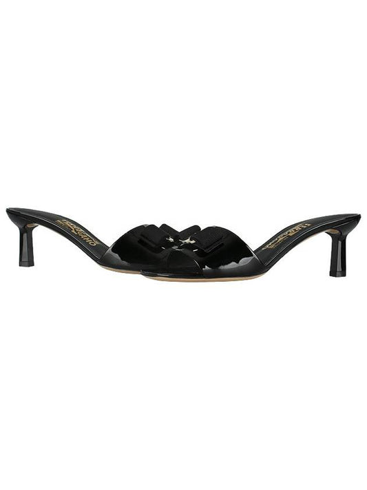 Vara Bow Sandal Heels Black - SALVATORE FERRAGAMO - 2