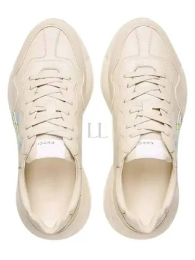 Rhyton Star Leather Low Top Sneakers Ivory - GUCCI - BALAAN 2