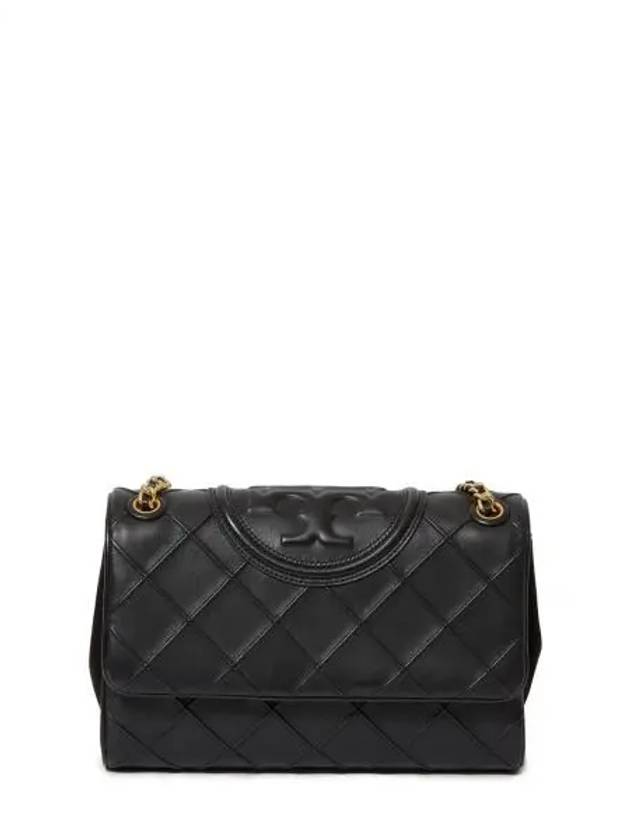 Fleming Soft Frame Stitch Small Shoulder Bag Black - TORY BURCH - BALAAN 2