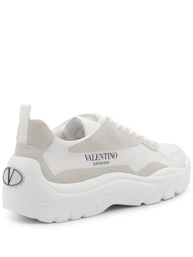 Gumboy Calfskin Low Top Sneakers White - VALENTINO - BALAAN 4