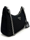 Black Tesuto Re Edition Multi Hobo Bag 1BH204 - PRADA - BALAAN 4