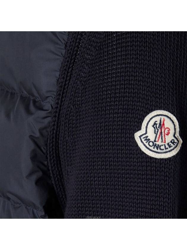 Men s Knit Padded Cardigan Navy 9B00001 M1509 779 - MONCLER - BALAAN 7