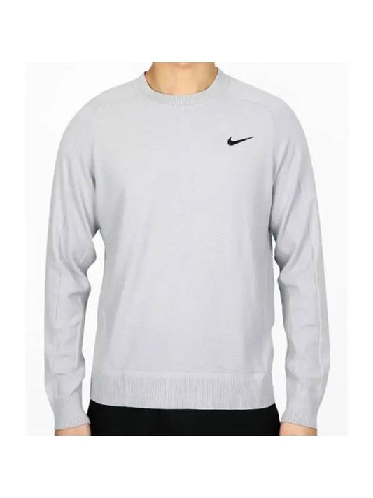 Men's Golf Tiger Woods Long Sleeve T-Shirt Grey - NIKE - BALAAN 1