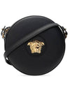 Medusa Logo Round Shoulder Bag Black - VERSACE - BALAAN 1