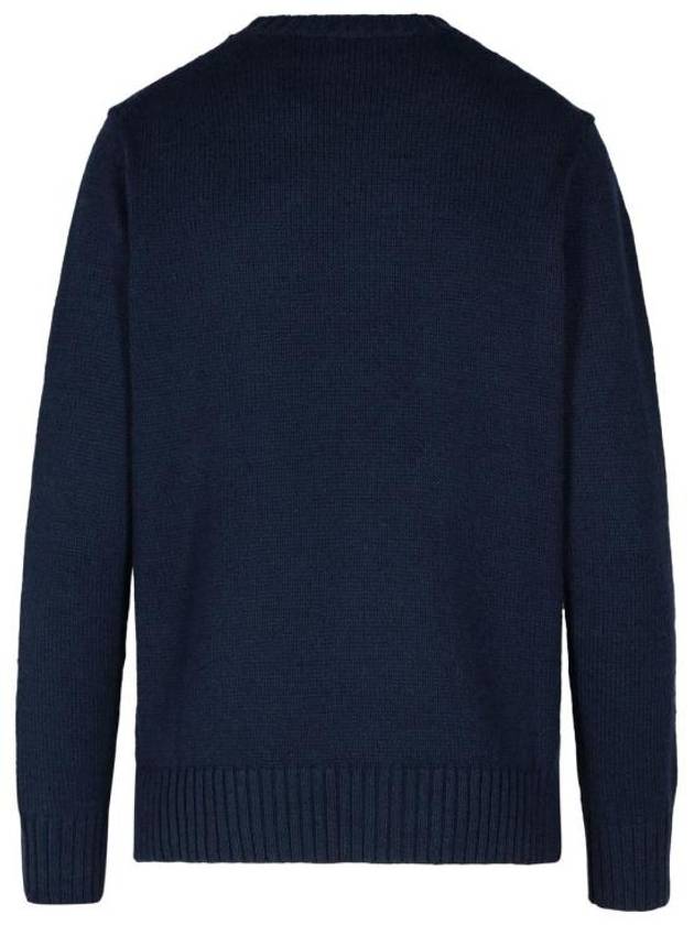 Bear Crew Neck Knit Top Navy - POLO RALPH LAUREN - BALAAN 3