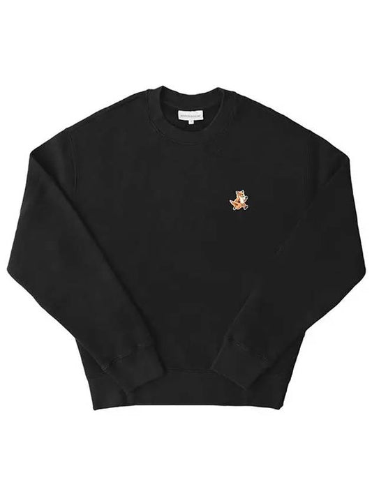 Fox Cotton Sweatshirt Black - MAISON KITSUNE - BALAAN 2