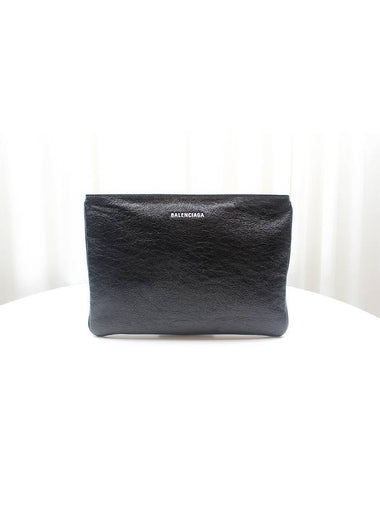 Explore Black Leather Clutch 535334 - BALENCIAGA - BALAAN 1