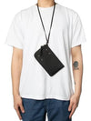 Four Stitch Detail Strapped Phone Pouch Bag Black - MAISON MARGIELA - BALAAN 3