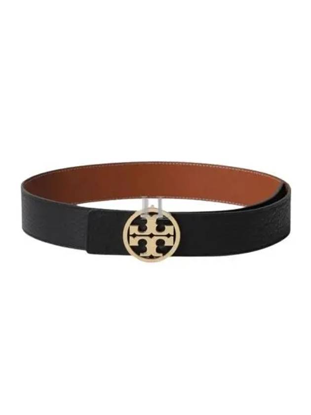 1.5" Miller Reversible Leather Belt Black Classic Cuoio - TORY BURCH - BALAAN 2