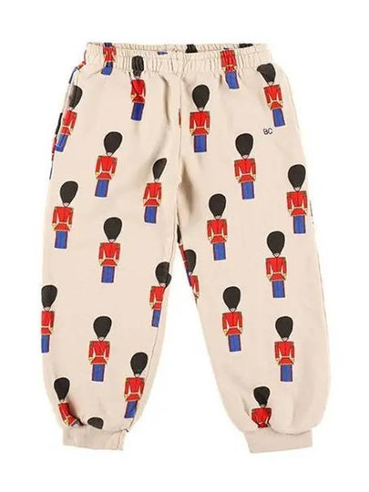 Kids Little Tin Soldiers All Over Jogging Training Pants Beige - BOBO CHOSES - BALAAN 2