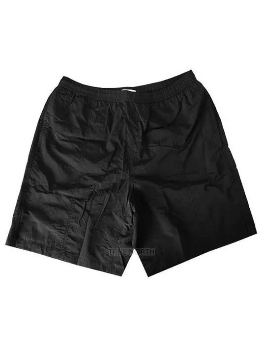 Logo Swim Shorts Black - AMI - BALAAN 2