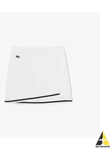 Women s Tennis Rab Wrap Skirt White - LACOSTE - BALAAN 1