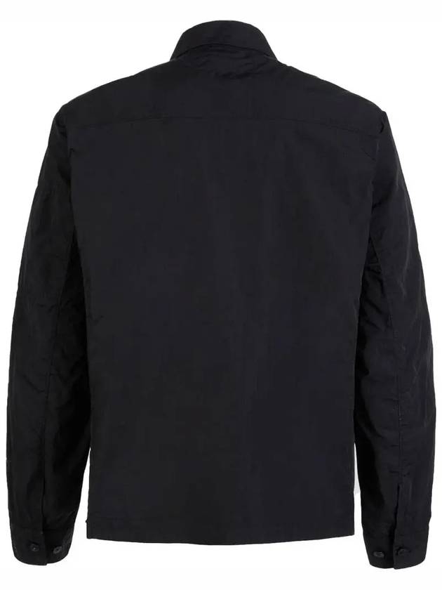 Lens Chrome Overshirt Zip-Up Jacket Black - CP COMPANY - BALAAN 4