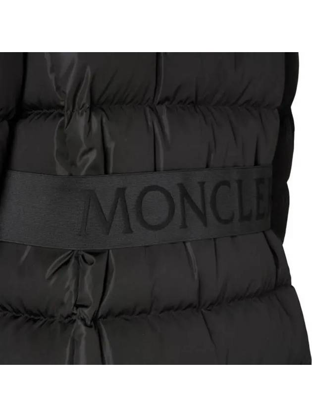 Women's Dombes Down Long Padded Jacket Black - MONCLER - BALAAN 7