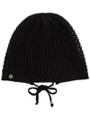 6 28 Pre order delivery yellow tab crochet beanie black - MSKN2ND - BALAAN 2