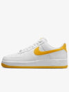 Air Force 1 07 Low Top Sneakers White Yellow - NIKE - BALAAN 2