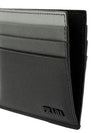 Logo Saffiano Ladder Card Wallet Gray Black - PRADA - BALAAN 5