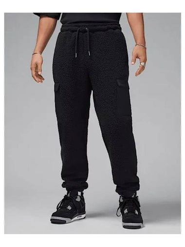 Jordan Flight Men s High Pile Fleece Pants Black FV7450 010 736139 - NIKE - BALAAN 1