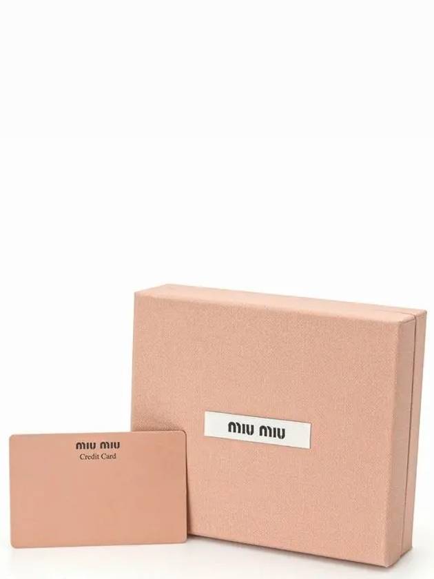 Matelasse Leather Half Wallet Black - MIU MIU - BALAAN 7