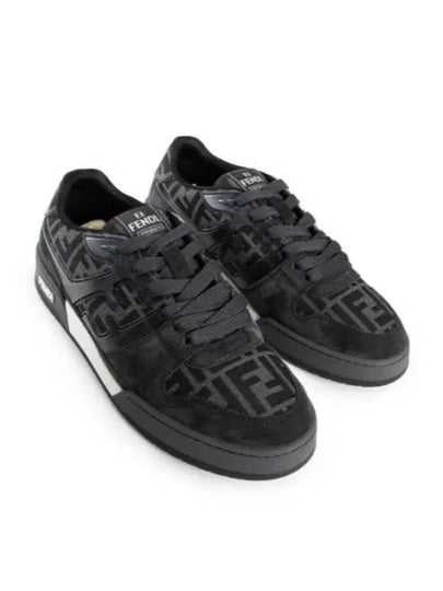 Match FF Jacquard Low Top Sneakers Black - FENDI - BALAAN 2