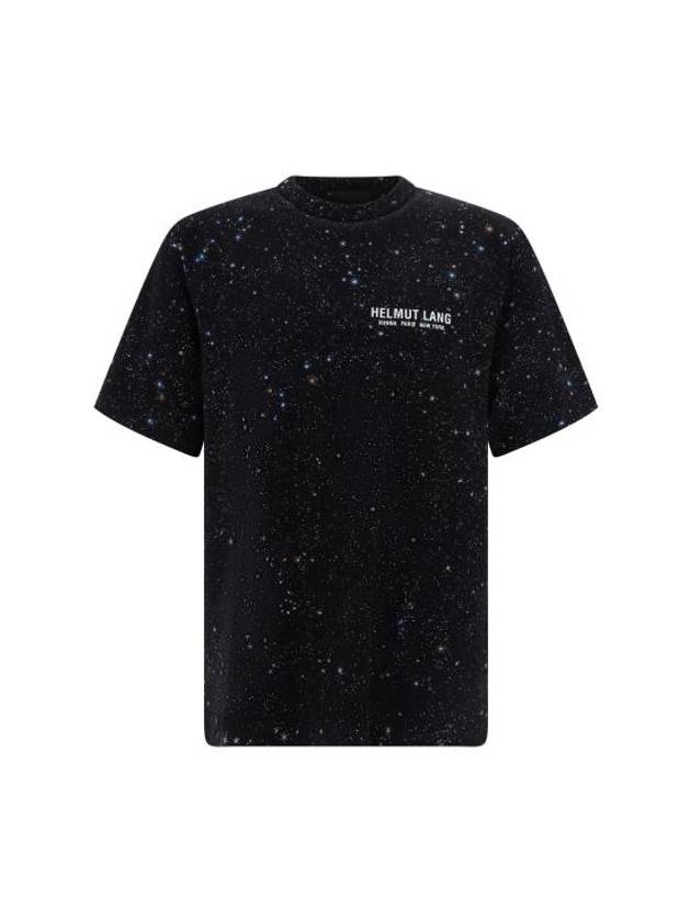 Space Logo Short Sleeve T-Shirt Black - HELMUT LANG - BALAAN 2