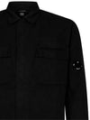 Gabardine Long Sleeve Shirt Black - CP COMPANY - BALAAN 5