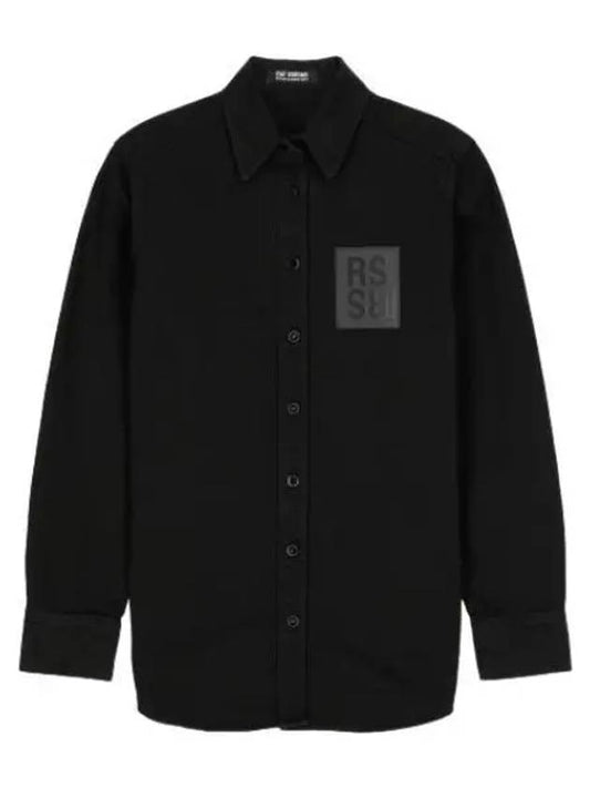 logo patch shirt black - RAF SIMONS - BALAAN 1