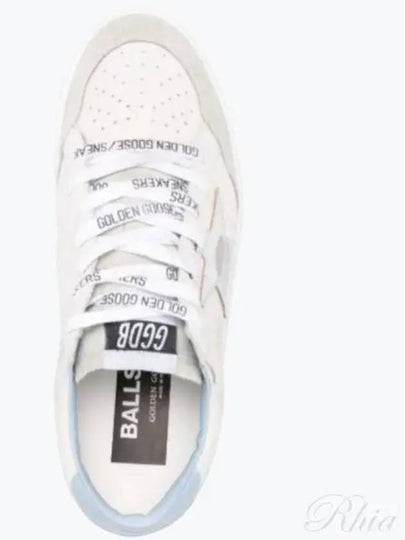 Ball Star Blue Tab Low Top Sneakers White - GOLDEN GOOSE - BALAAN 2