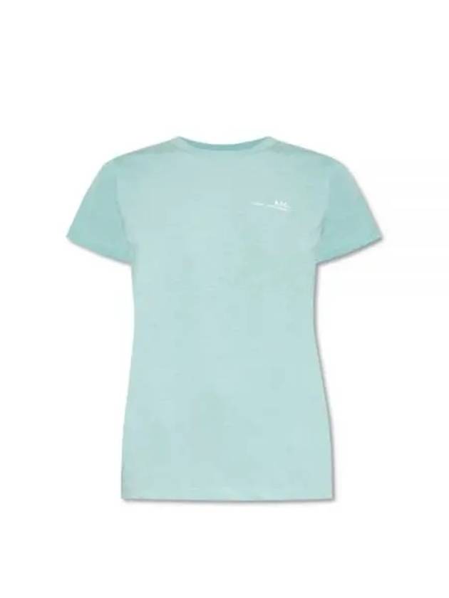 Women's Small Logo Short Sleeve T-Shirt Light Blue - A.P.C. - BALAAN 2