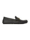 Men's Horsebit Leather Driving Loafers Black - GUCCI - BALAAN 1