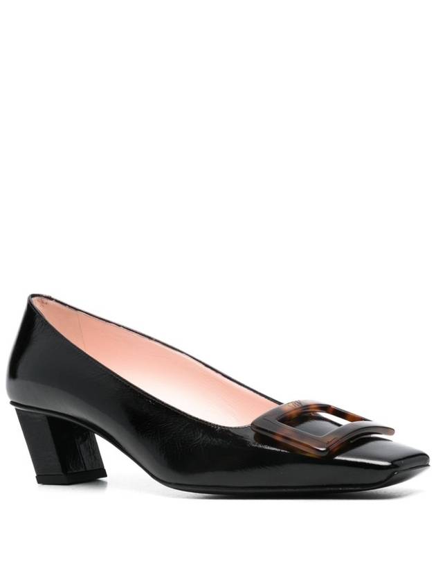 Belle Vivier Patent Leather Pumps Black - ROGER VIVIER - BALAAN 4