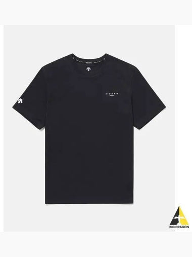 Essential Small Worthing Cotton Short Sleeve T Shirt Black SP323UTS76 - DESCENTE - BALAAN 1