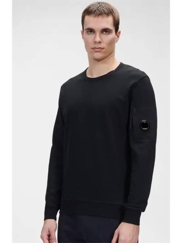 Lens Wappen Cotton Sweatshirt Black - CP COMPANY - BALAAN 2