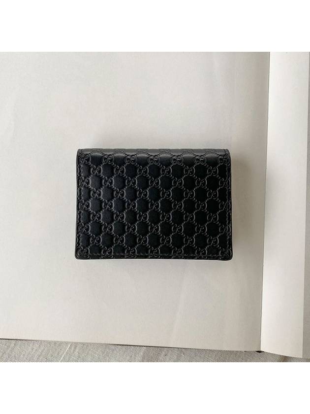 Microssima Bifold Card Wallet Black - GUCCI - BALAAN 4