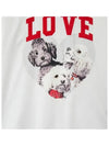 Kids Dog Heart Short Sleeve T Shirt White - MSGM - BALAAN 2