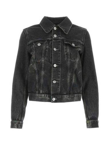 Paint Denim Jacket Black - MAISON MARGIELA - BALAAN 1