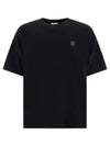 Bold Fox Head Patch Oversized Short Sleeve T-Shirt Black - MAISON KITSUNE - BALAAN 2