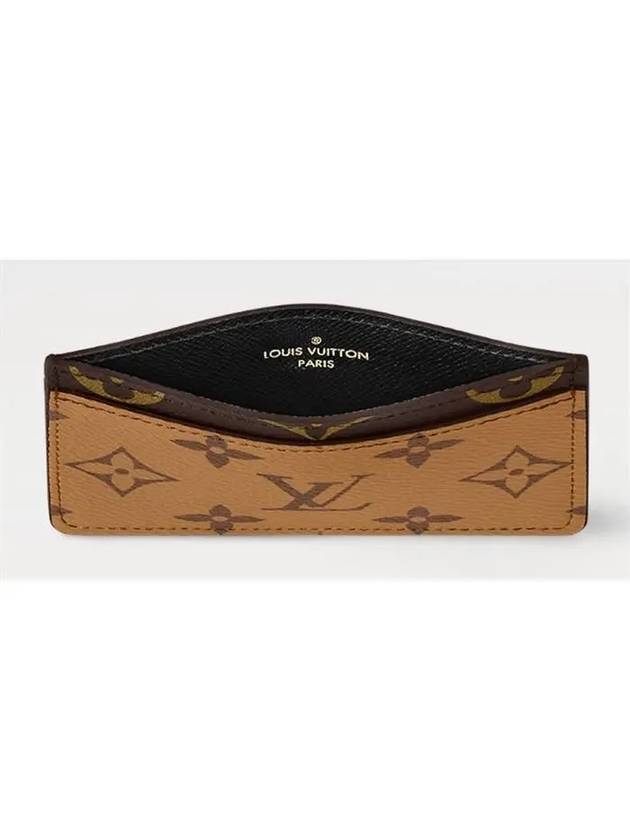 Monogram Reverse Canvas Card Wallet Brown - LOUIS VUITTON - BALAAN 5