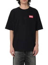 T Nlabel L1 Short Sleeve T-Shirt Black - DIESEL - BALAAN 3