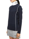 Powderhorn Mid Layer High Neck Long Sleeve T-Shirt Navy - J.LINDEBERG - BALAAN 3