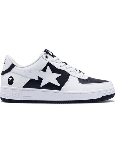 Star Low Top Sneakers White Black - BAPE - BALAAN 1