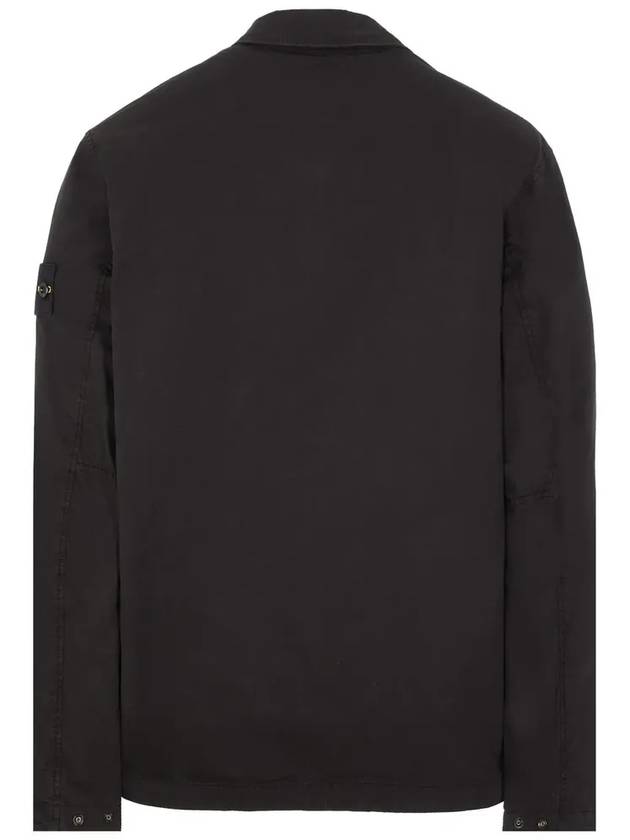 Supima Cotton Twill Stretch-TC Jacket Black - STONE ISLAND - BALAAN 3