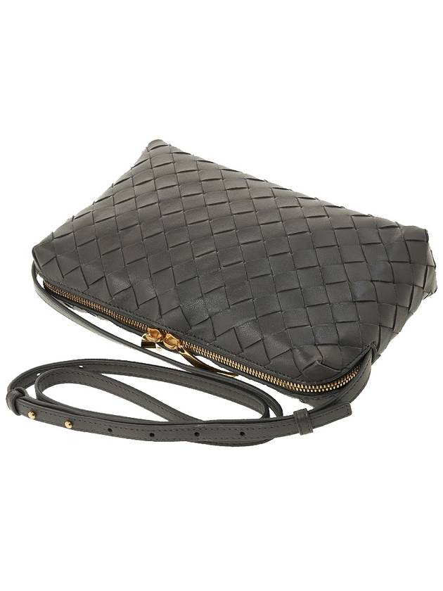 Intrecciato Leather Cross Bag Green - BOTTEGA VENETA - BALAAN 5