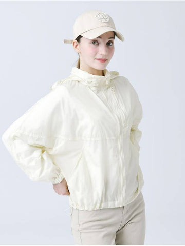 Ultra Lightweight Waterproof Insert Hood Anorak Loose Fit Cream Beige Windbreaker DO3242WB12 - DOYOUKNOWMC GOLF WEAR - BALAAN 1