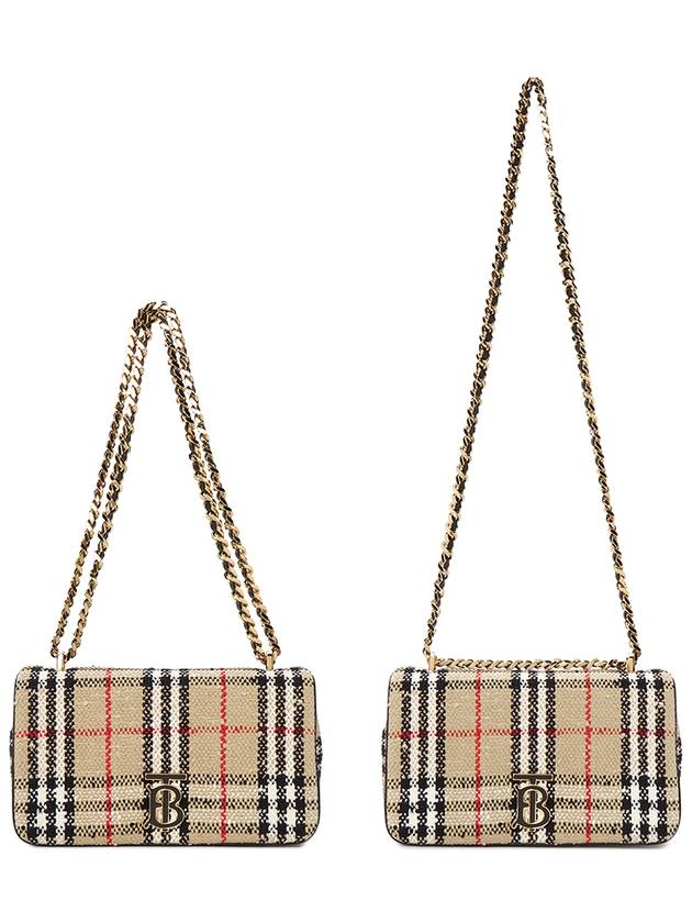 Boucle Lola Vintage Check Small Cross Bag Beige - BURBERRY - BALAAN 8