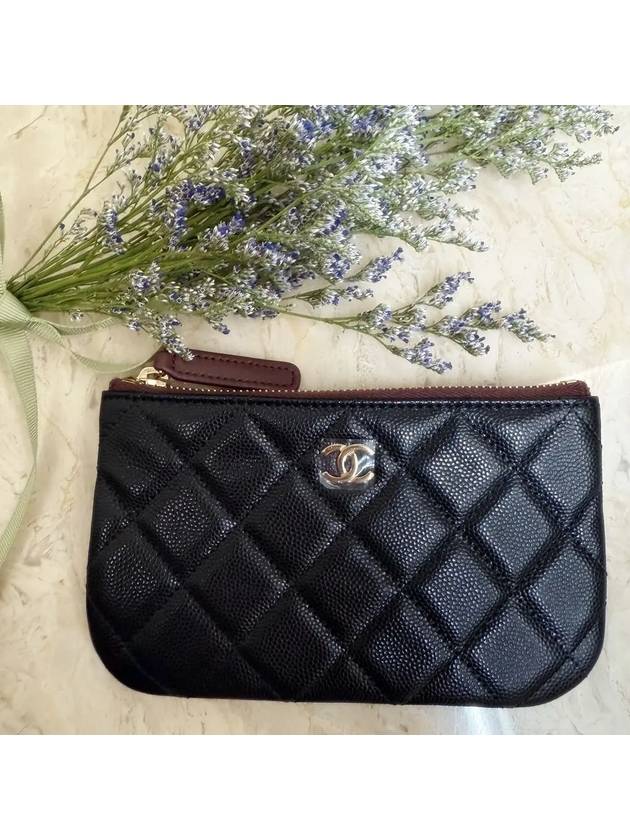 Gold CC Logo Small Calfskin Pouch Bag Black - CHANEL - BALAAN 2