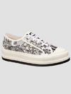 Walk'n'Dior Platform Embroidered Cotton Toile De Jouy Voyage Motif Low Top Sneakers - DIOR - BALAAN 4