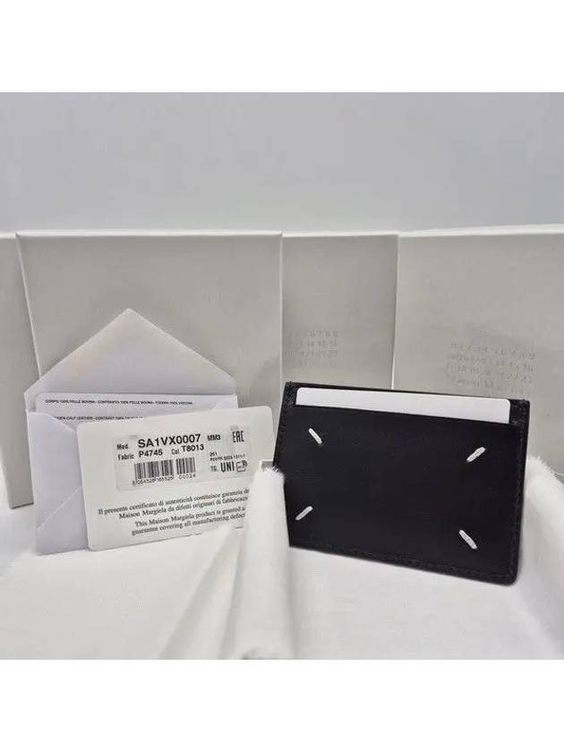 Four Stitch Card Wallet Black - MAISON MARGIELA - BALAAN 2