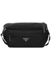 Re-Nylon Saffiano Shoulder Bag Black - PRADA - BALAAN 1